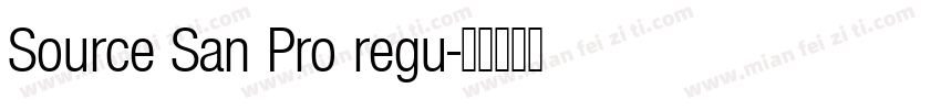 Source San Pro regu字体转换